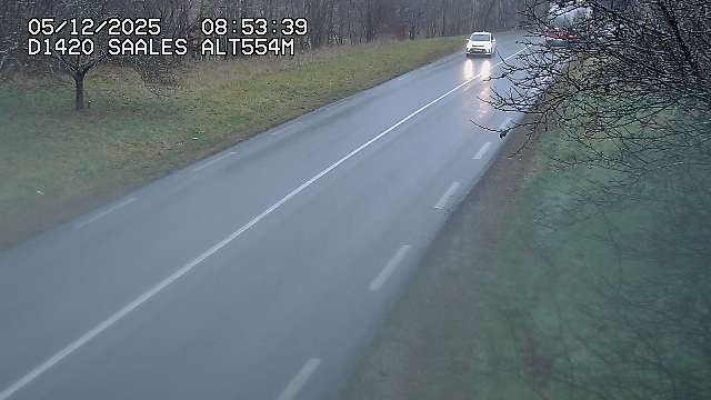 <h2>Webcam au niveau du col de Saales, à la limite entre le département des Vosges et celui du Bas-Rhin</h2>