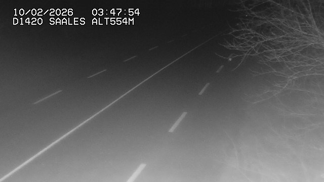 Webcam au niveau du col de Saales, à la limite entre le département des Vosges et celui du Bas-Rhin