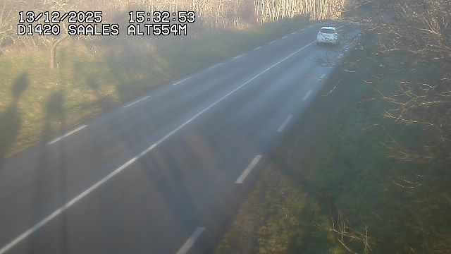 <h2>Webcam au niveau du col de Saales, à la limite entre le département des Vosges et celui du Bas-Rhin</h2>