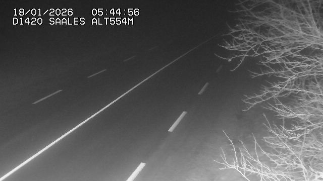 Webcam au niveau du col de Saales, à la limite entre le département des Vosges et celui du Bas-Rhin