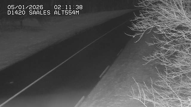 <h2>Webcam au niveau du col de Saales, à la limite entre le département des Vosges et celui du Bas-Rhin</h2>