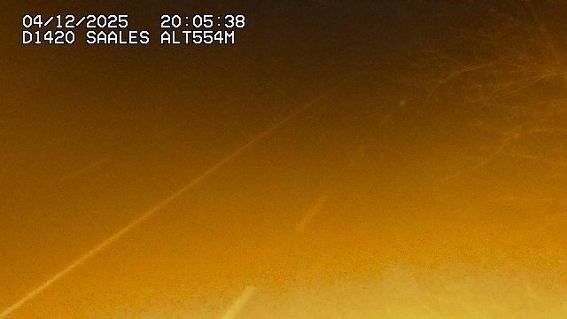 <h2>Webcam au niveau du col de Saales, à la limite entre le département des Vosges et celui du Bas-Rhin</h2>