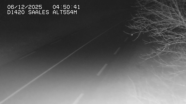 <h2>Webcam au niveau du col de Saales, à la limite entre le département des Vosges et celui du Bas-Rhin</h2>