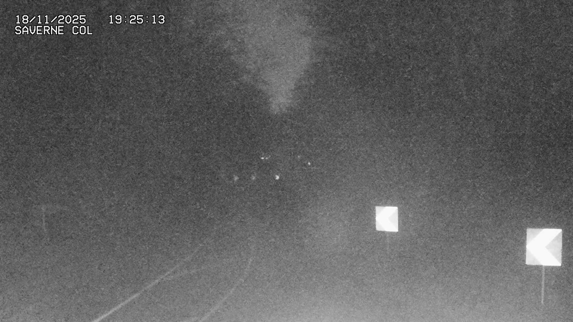 Webcam sur le col de Saverne sur la D1004. Vue orientée vers Saverne dans le massif des Vosges