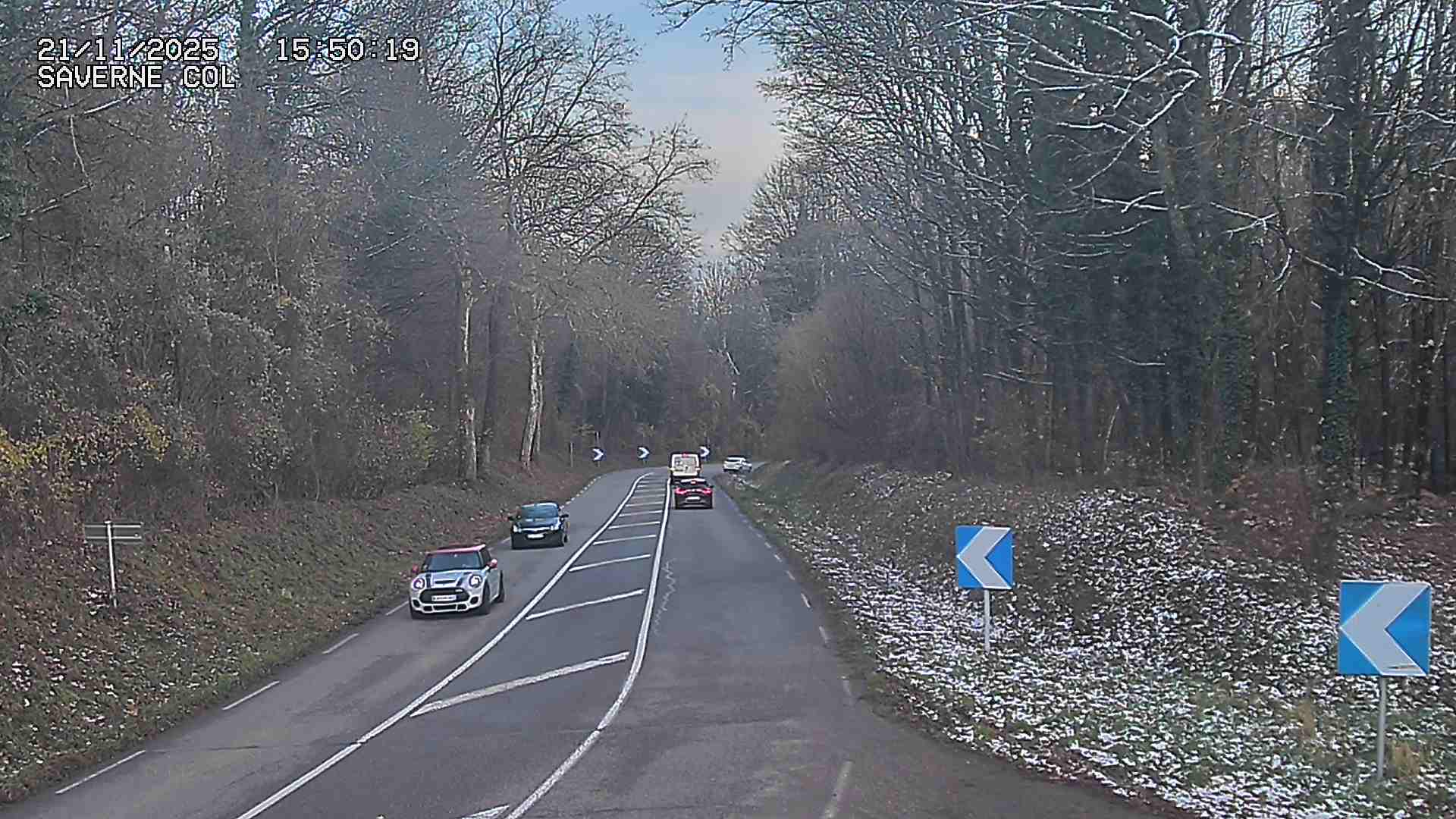<h2>Webcam sur le col de Saverne sur la D1004. Vue orientée vers Saverne dans le massif des Vosges</h2>