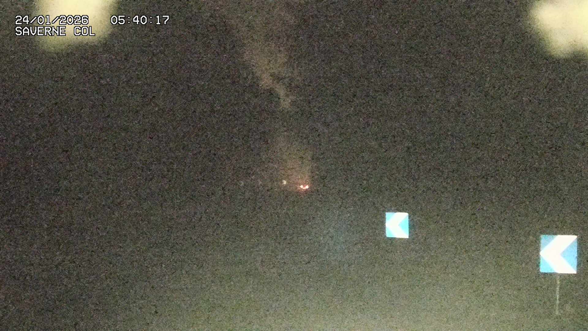 Webcam sur le col de Saverne sur la D1004. Vue orientée vers Saverne dans le massif des Vosges