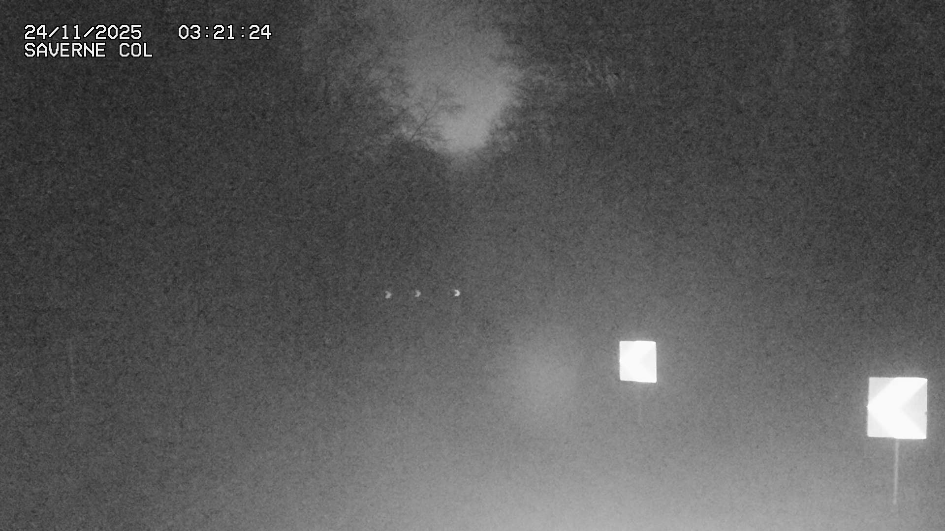 Webcam sur le col de Saverne sur la D1004. Vue orientée vers Saverne dans le massif des Vosges