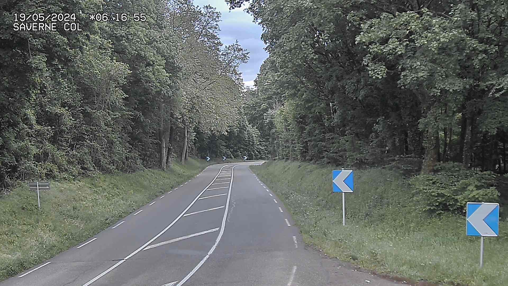 <h2>Webcam sur le col de Saverne sur la D1004. Vue orientée vers Saverne dans le massif des Vosges</h2>