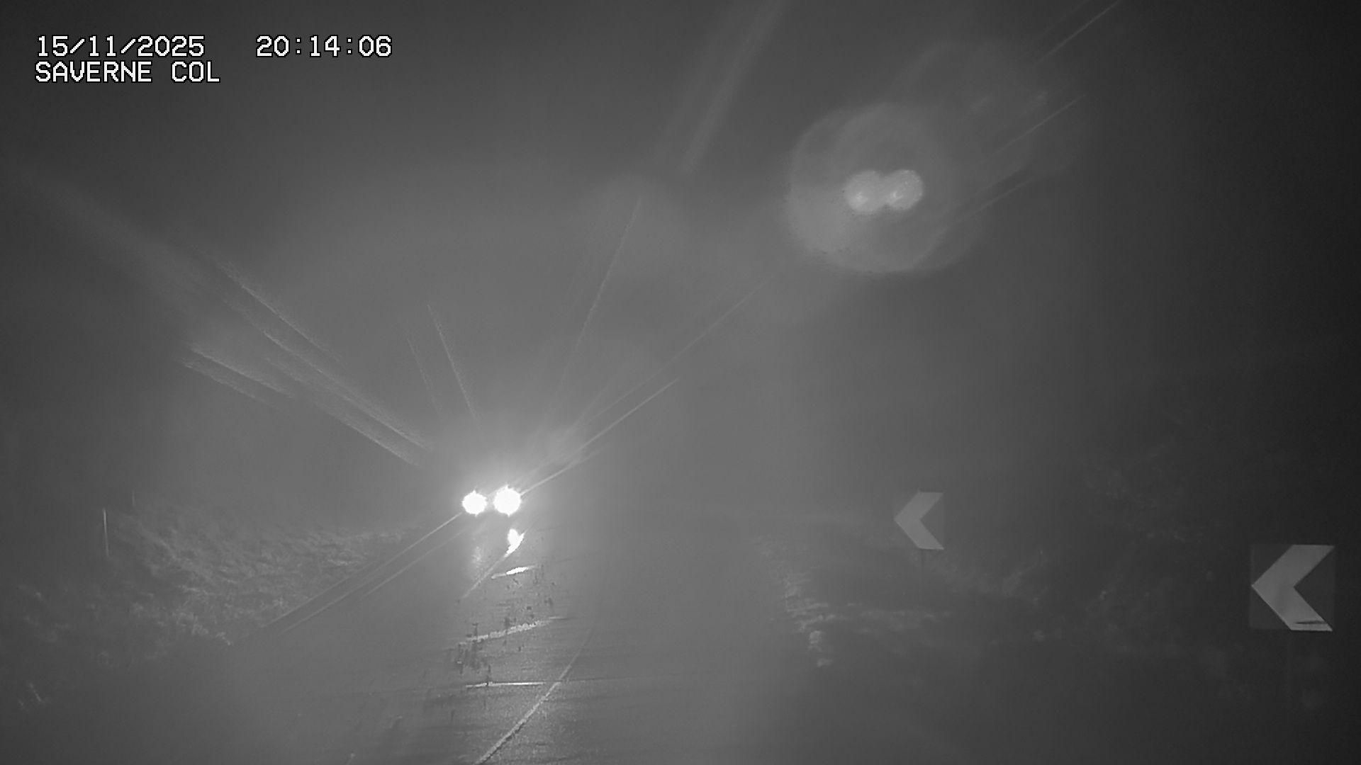 <h2>Webcam sur le col de Saverne sur la D1004. Vue orientée vers Saverne dans le massif des Vosges</h2>