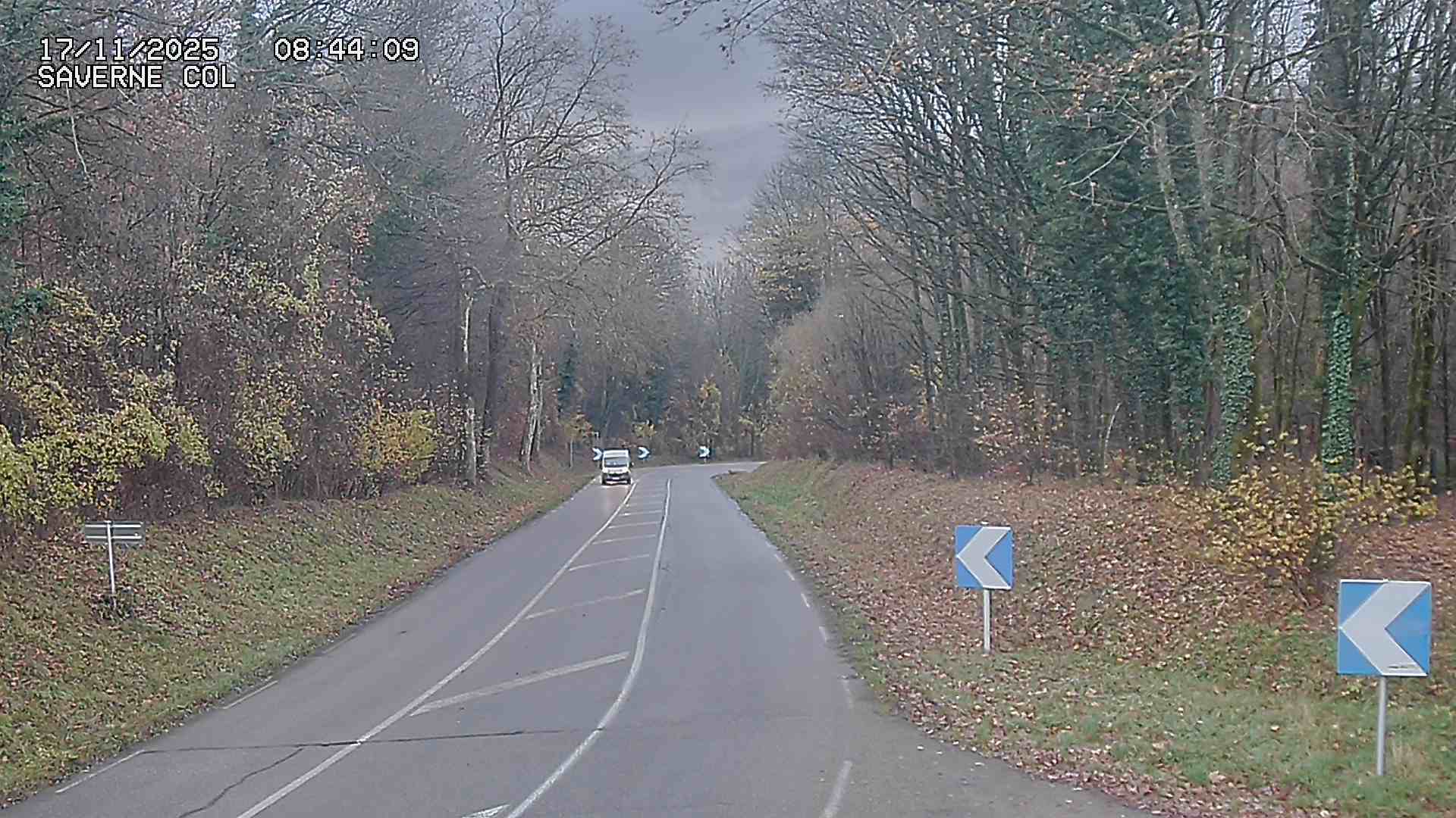 <h2>Webcam sur le col de Saverne sur la D1004. Vue orientée vers Saverne dans le massif des Vosges</h2>