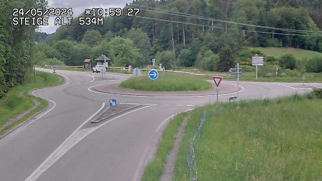 <h2>Webcam du col de Steige à Ranrupt dans les Vosges à la jonction entre la D50, la D424 et la D214</h2>