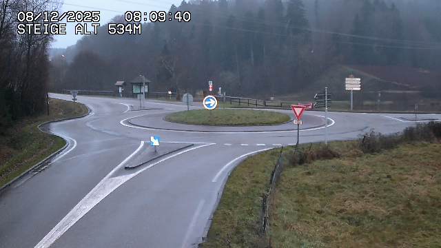 <h2>Webcam du col de Steige à Ranrupt dans les Vosges à la jonction entre la D50, la D424 et la D214</h2>