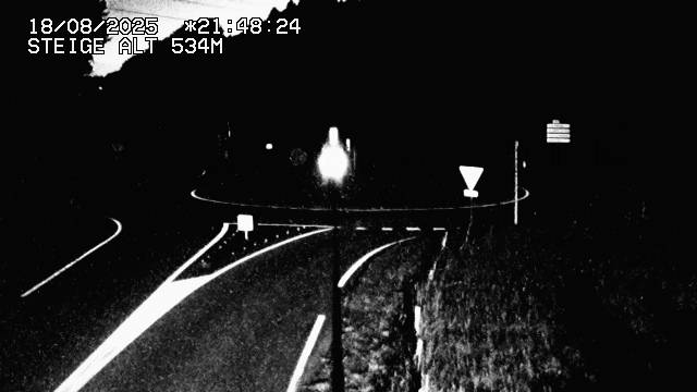 Webcam du col de Steige à Ranrupt dans les Vosges à la jonction entre la D50, la D424 et la D214