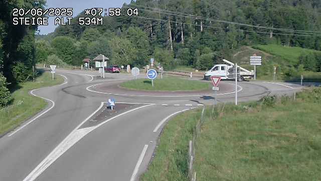 <h2>Webcam du col de Steige à Ranrupt dans les Vosges à la jonction entre la D50, la D424 et la D214</h2>