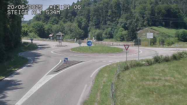 <h2>Webcam du col de Steige à Ranrupt dans les Vosges à la jonction entre la D50, la D424 et la D214</h2>