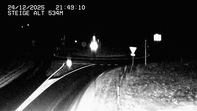 Webcam du col de Steige à Ranrupt dans les Vosges à la jonction entre la D50, la D424 et la D214