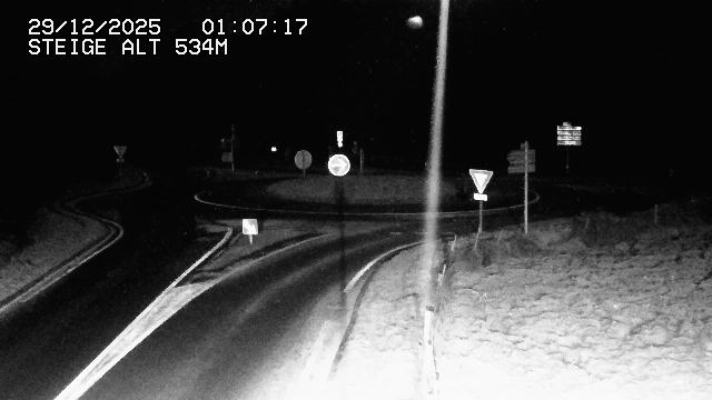 Webcam du col de Steige à Ranrupt dans les Vosges à la jonction entre la D50, la D424 et la D214