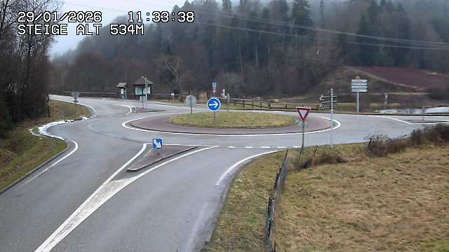 <h2>Webcam du col de Steige à Ranrupt dans les Vosges à la jonction entre la D50, la D424 et la D214</h2>