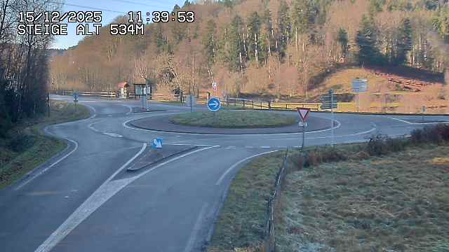 <h2>Webcam du col de Steige à Ranrupt dans les Vosges à la jonction entre la D50, la D424 et la D214</h2>