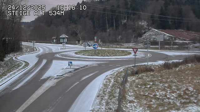 <h2>Webcam du col de Steige à Ranrupt dans les Vosges à la jonction entre la D50, la D424 et la D214</h2>