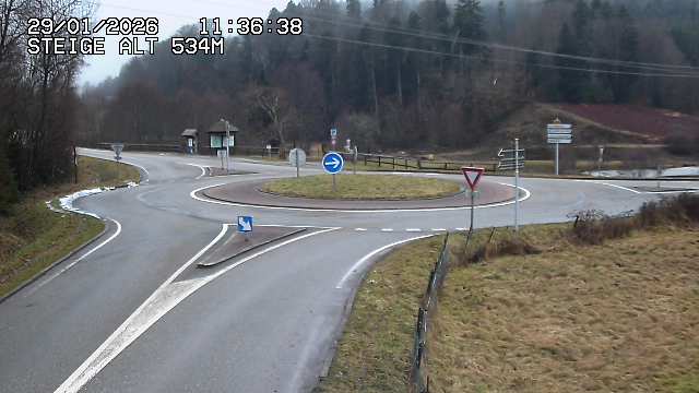 <h2>Webcam du col de Steige à Ranrupt dans les Vosges à la jonction entre la D50, la D424 et la D214</h2>
