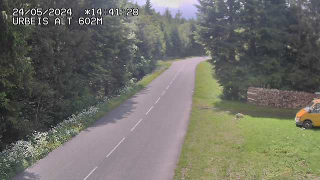 <h2>Webcam du col d'Urbeis à proximité de Lubine dans les Vosges à la jonction entre la D39, la D23 et la D214</h2>