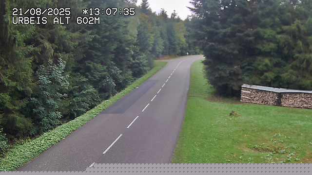 <h2>Webcam du col d'Urbeis à proximité de Lubine dans les Vosges à la jonction entre la D39, la D23 et la D214</h2>