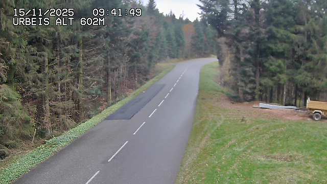 <h2>Webcam du col d'Urbeis à proximité de Lubine dans les Vosges à la jonction entre la D39, la D23 et la D214</h2>
