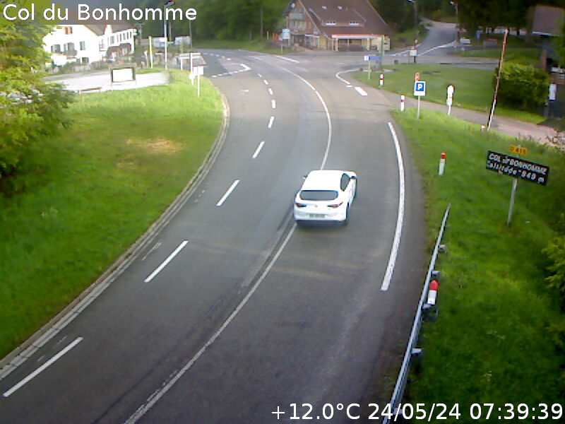<h2>Caméra du col du Bonhomme sur la D415 sur la route de Saint-Dié</h2>