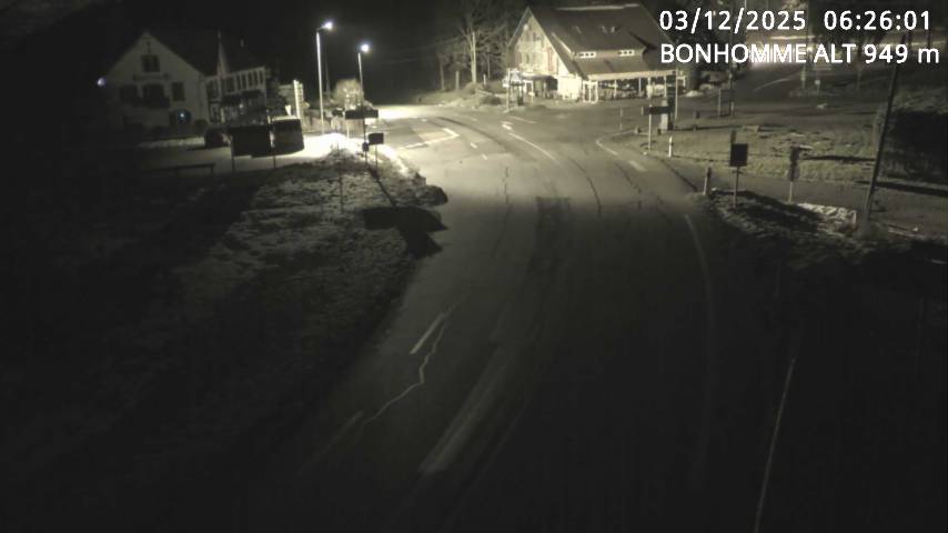 Caméra du col du Bonhomme sur la D415 sur la route de Saint-Dié