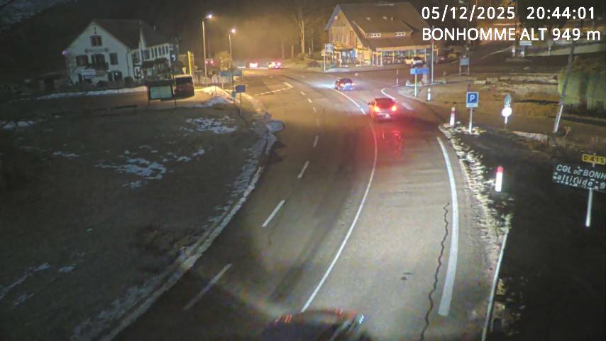Caméra du col du Bonhomme sur la D415 sur la route de Saint-Dié