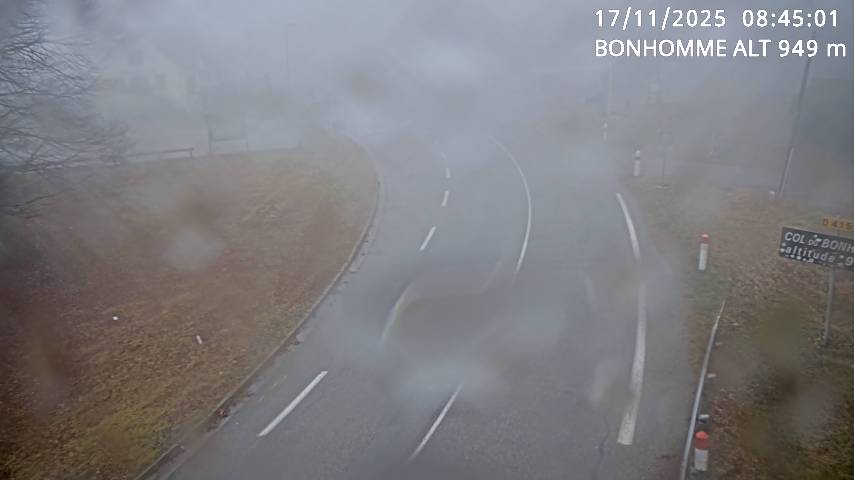 Caméra du col du Bonhomme sur la D415 sur la route de Saint-Dié