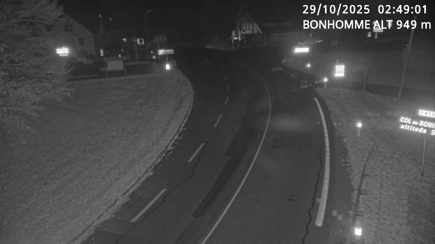 Caméra du col du Bonhomme sur la D415 sur la route de Saint-Dié