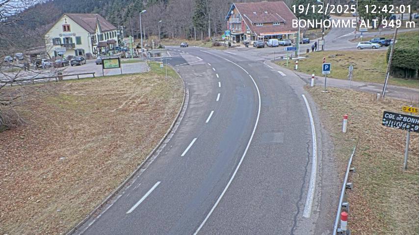 <h2>Caméra du col du Bonhomme sur la D415 sur la route de Saint-Dié</h2>