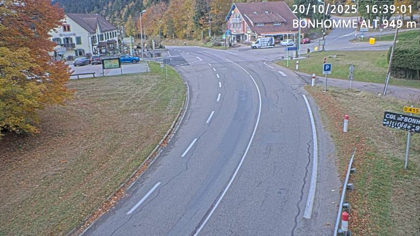 <h2>Caméra du col du Bonhomme sur la D415 sur la route de Saint-Dié</h2>