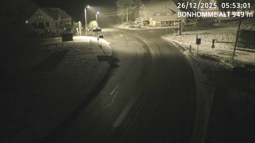 Caméra du col du Bonhomme sur la D415 sur la route de Saint-Dié