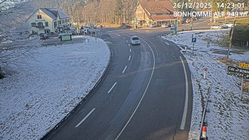<h2>Caméra du col du Bonhomme sur la D415 sur la route de Saint-Dié</h2>