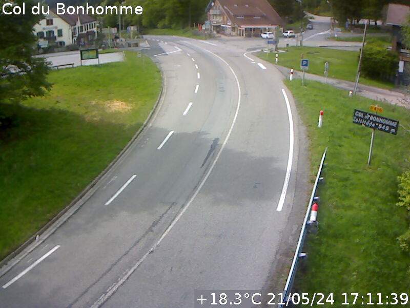 <h2>Caméra du col du Bonhomme sur la D415 sur la route de Saint-Dié</h2>