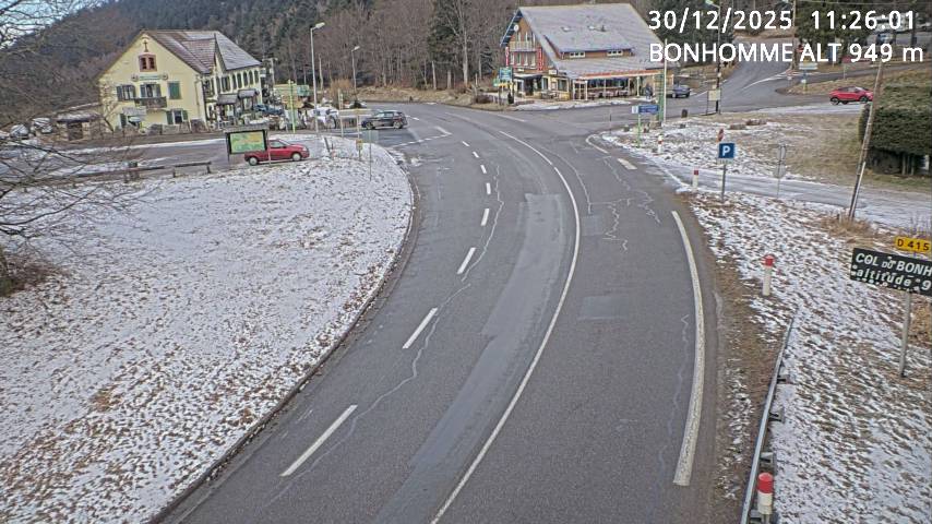 <h2>Caméra du col du Bonhomme sur la D415 sur la route de Saint-Dié</h2>