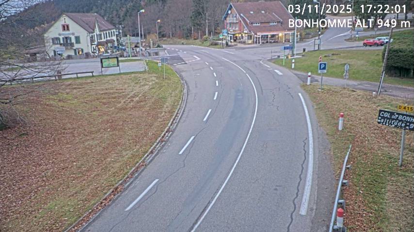 <h2>Caméra du col du Bonhomme sur la D415 sur la route de Saint-Dié</h2>