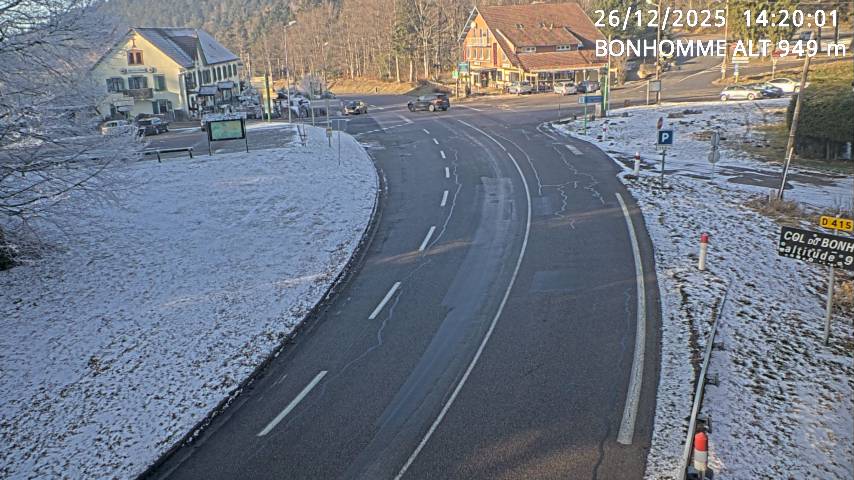 <h2>Caméra du col du Bonhomme sur la D415 sur la route de Saint-Dié</h2>