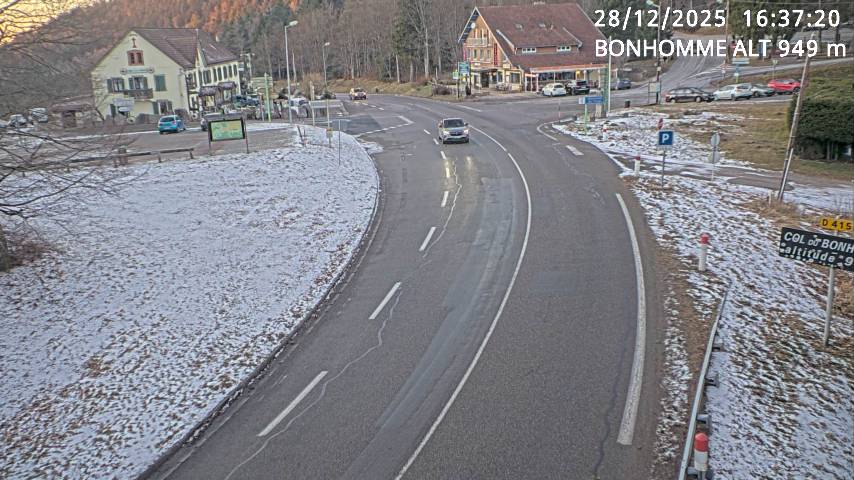 <h2>Caméra du col du Bonhomme sur la D415 sur la route de Saint-Dié</h2>