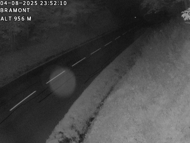 <h2>Webcam à La Bresse au niveau du col de Bramont à 970 mètres d'altitude dans les Vosges sur la D13B - D34</h2>