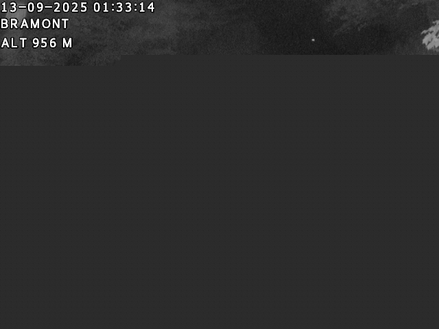 Webcam à La Bresse au niveau du col de Bramont à 970 mètres d'altitude dans les Vosges sur la D13B - D34