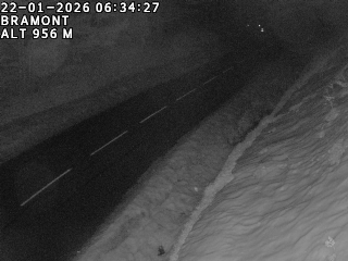 Webcam à La Bresse au niveau du col de Bramont à 970 mètres d'altitude dans les Vosges sur la D13B - D34