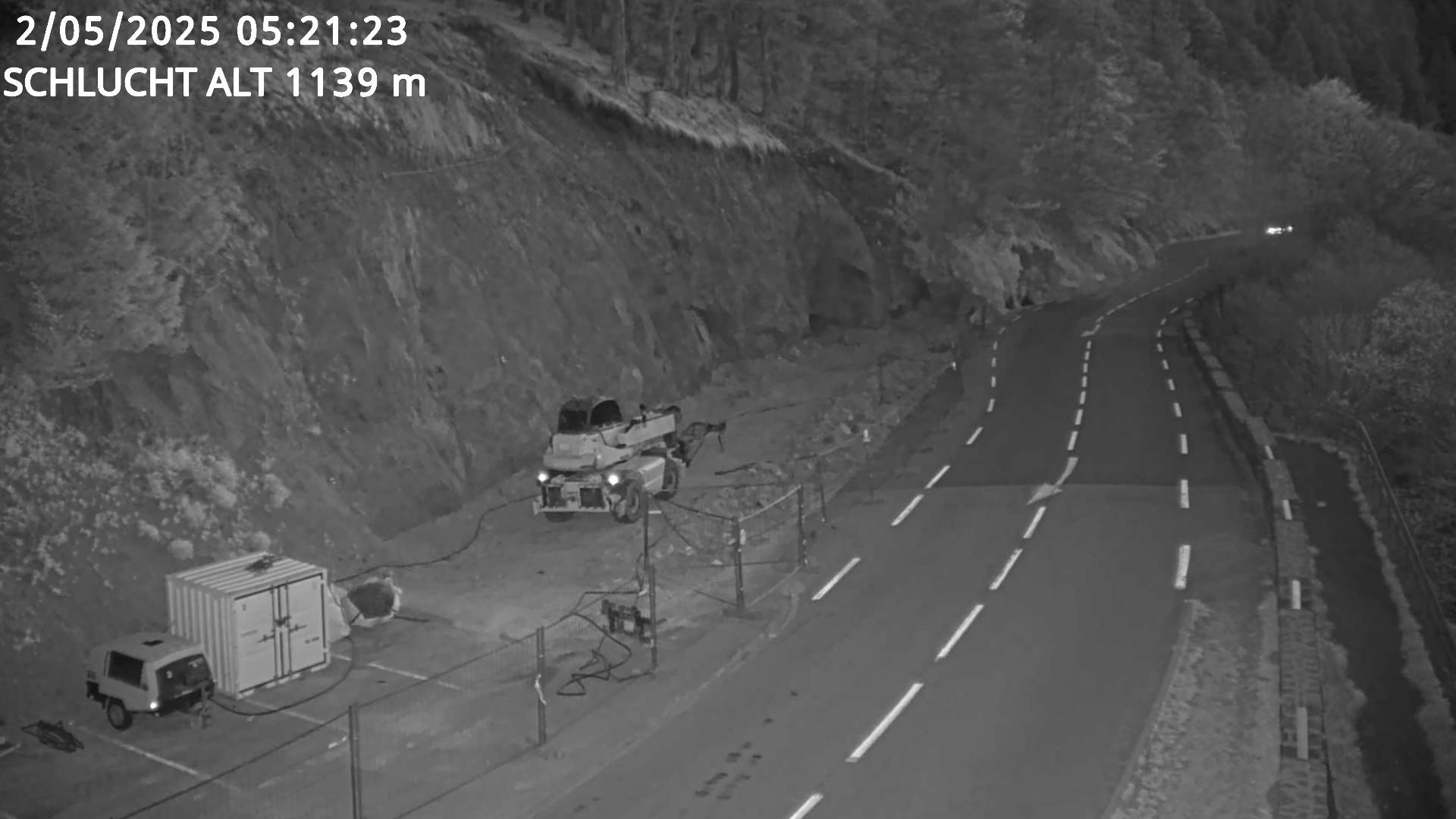 Webcam du col de la Schlucht à 1145 mètres d'altitude dans les Vosges sur la D417 dans le village du Valtin