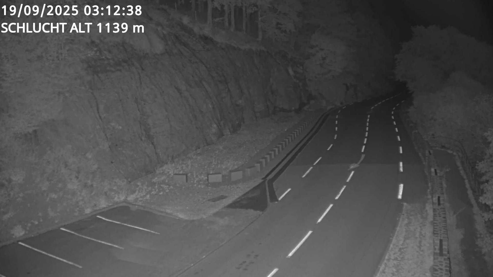 Webcam du col de la Schlucht à 1145 mètres d'altitude dans les Vosges sur la D417 dans le village du Valtin