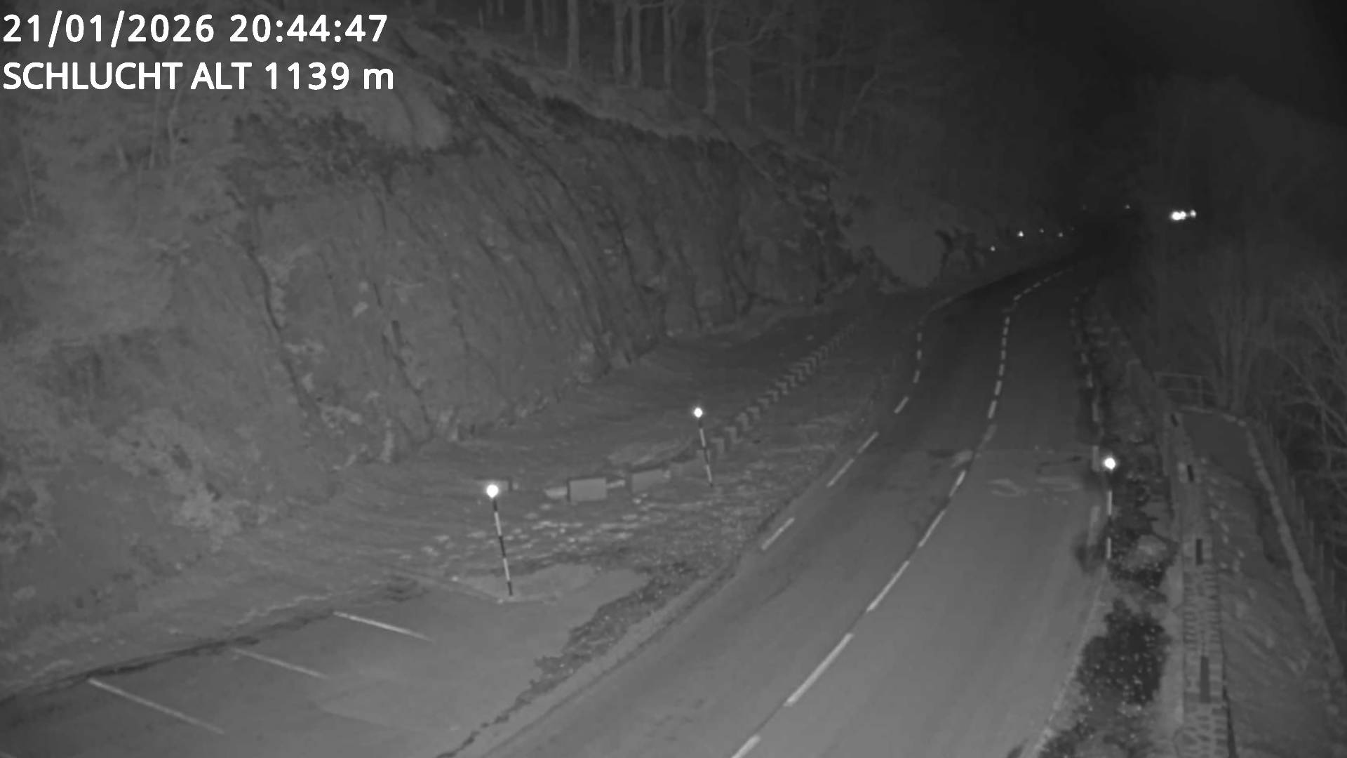 Webcam du col de la Schlucht à 1145 mètres d'altitude dans les Vosges sur la D417 dans le village du Valtin