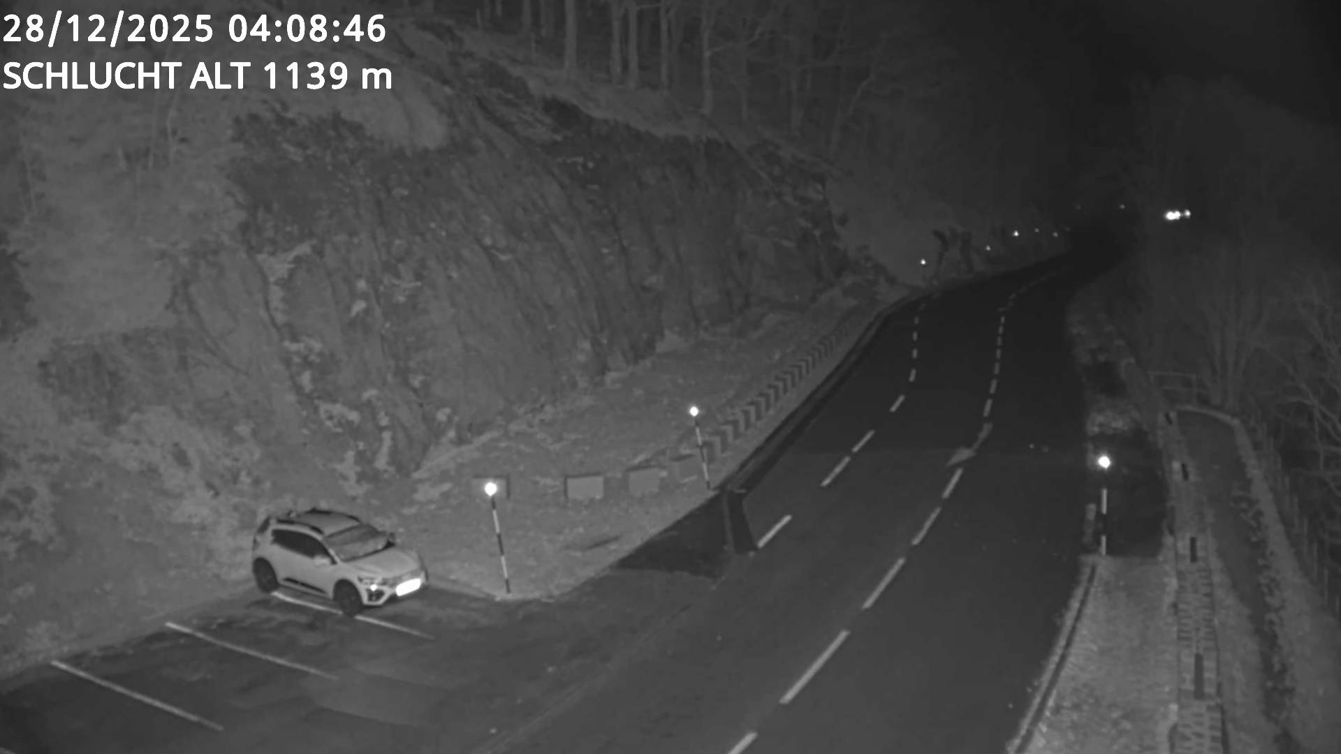 Webcam du col de la Schlucht à 1145 mètres d'altitude dans les Vosges sur la D417 dans le village du Valtin
