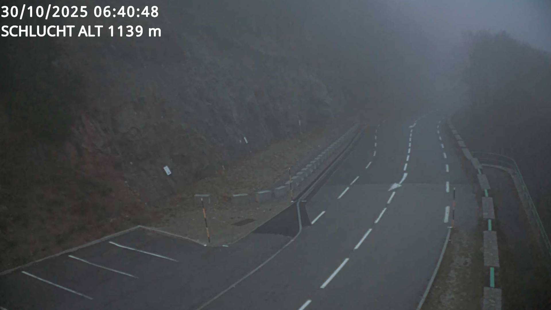 <h2>Webcam du col de la Schlucht à 1145 mètres d'altitude dans les Vosges sur la D417 dans le village du Valtin</h2>